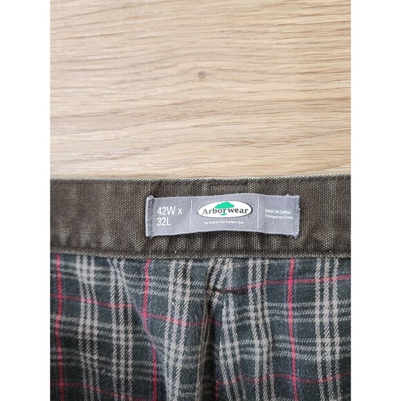 Arborwear Original Tree Climbers Pants Mens 42x28 Tag 42x30 Brown Heavy Duty - Picture 8 of 16